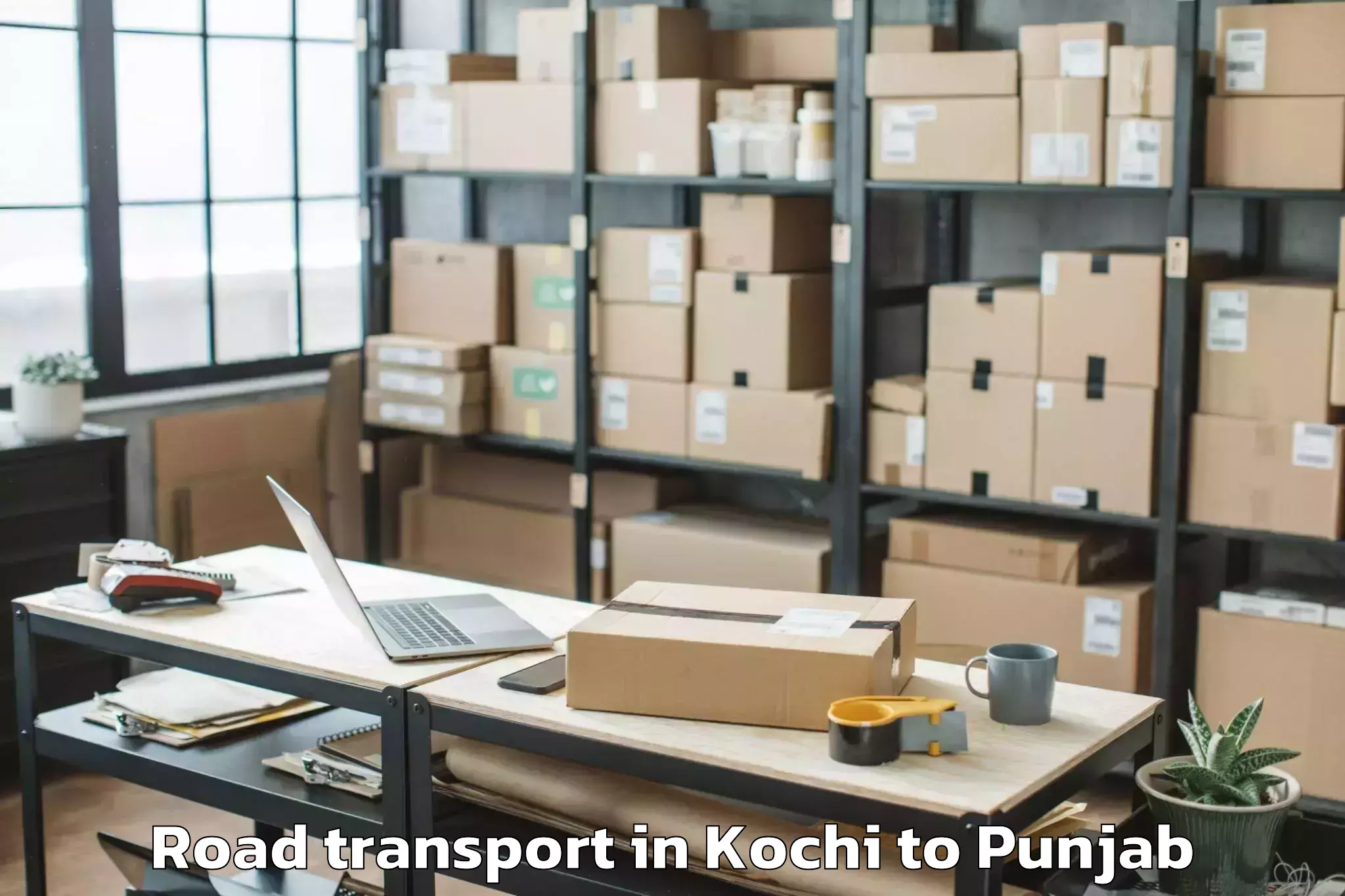 Kochi to Chitkara University Punjab Pun Road Transport Booking